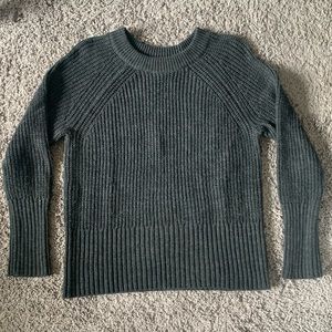 Universal Thread Grey Crew Knit Fisherman's Sweater Size Small Target